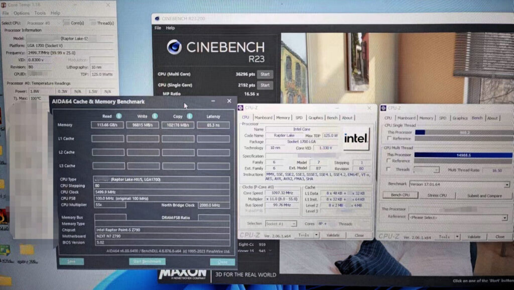Core i7 14700K Leaked CPU-Z and Cinebench R23