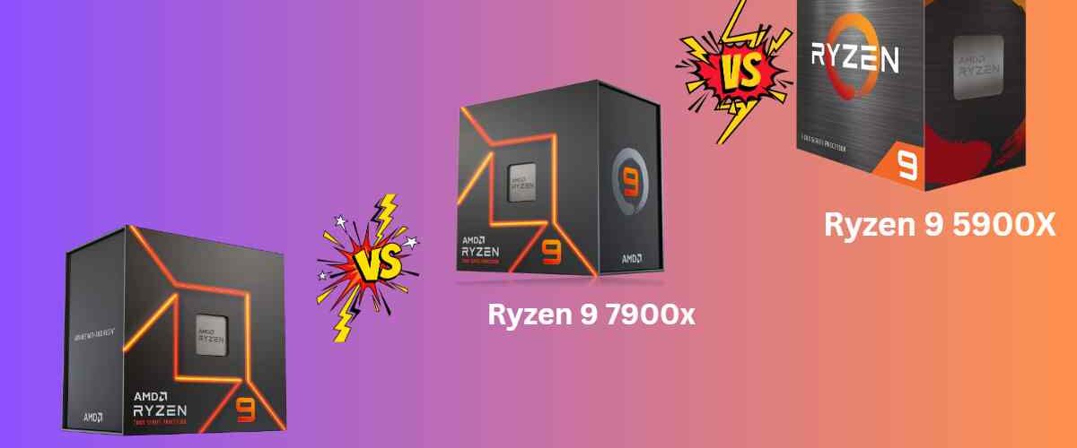 Ryzen 9 7900X vs Ryzen 9 5900x vs Ryzen 3900x