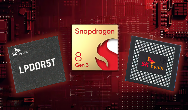 SK hynix LPDDR5T DRAM for Snapdragon Gen 3