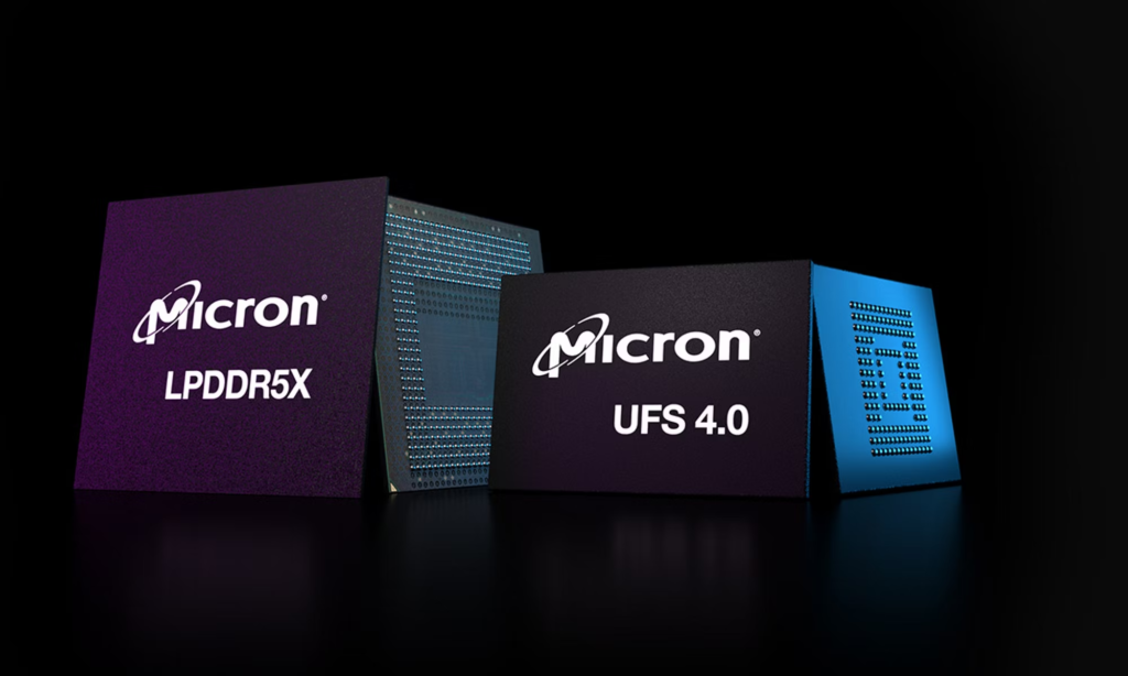 Micron UFS 4.0 and LPDDR5X DRAM