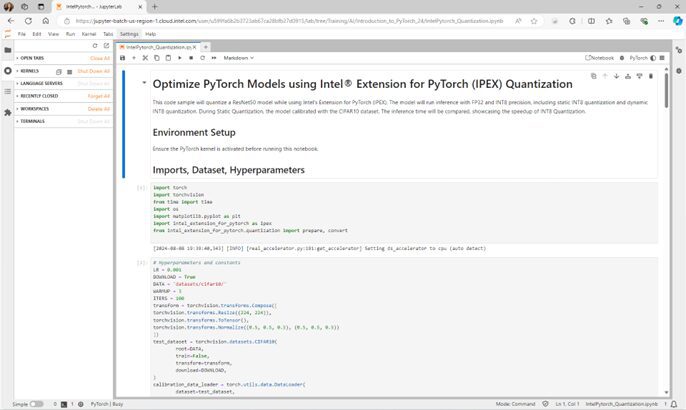 Intel Extension for PyTorch Intel Extension for PyTorch