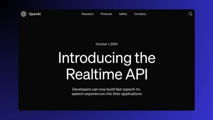 OpenAI’s GPT-4o Realtime API