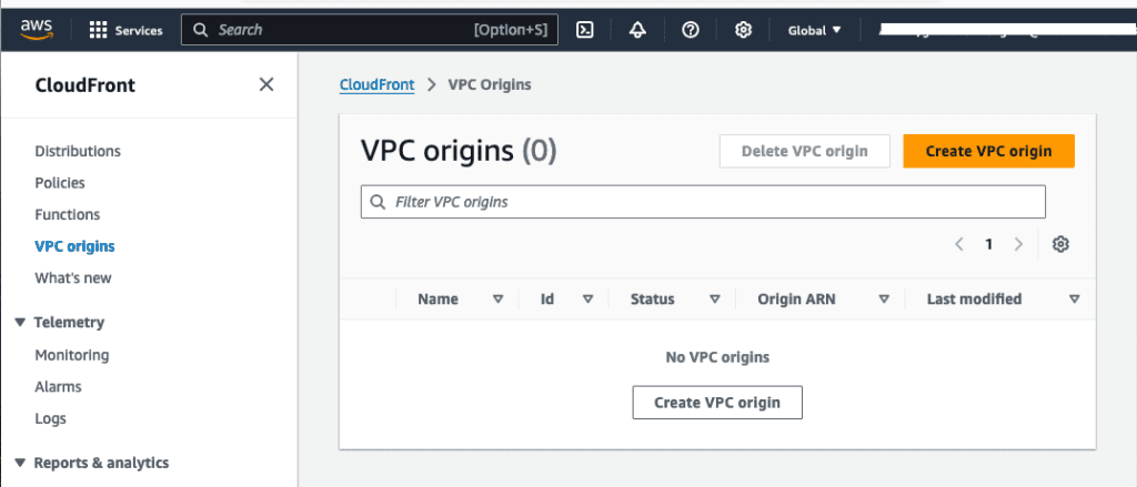 Amazon CloudFront VPC Origins Amazon CloudFront VPC Origins