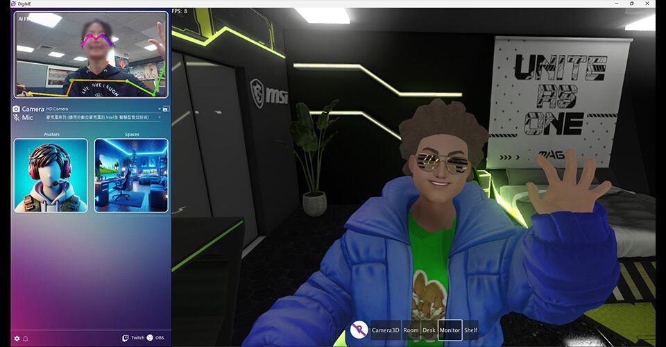 It should also display the avatar within the virtual space It should also display the avatar within the virtual space