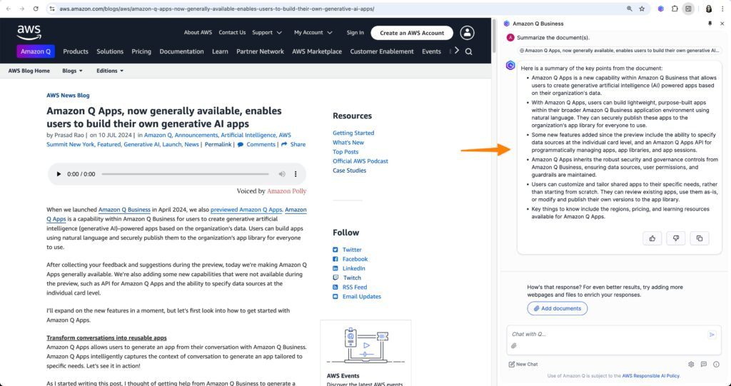 Amazon Q Business Amazon Q Business