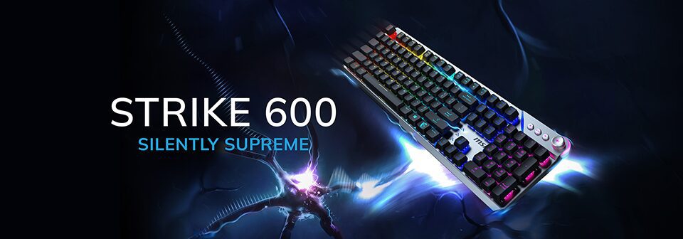 STRIKE 600 has Kailh Midnight Pro Silent Tactile switches STRIKE 600 has Kailh Midnight Pro Silent Tactile switches